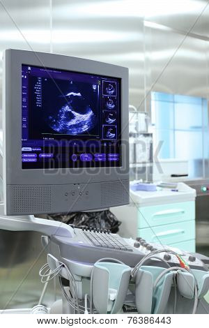 Ultrasound Machine In The Operating Room