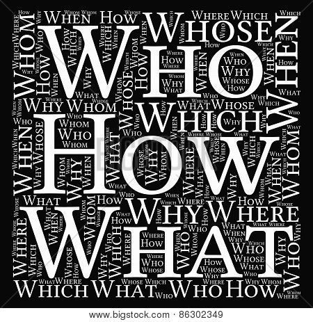 Questions Word Cloud