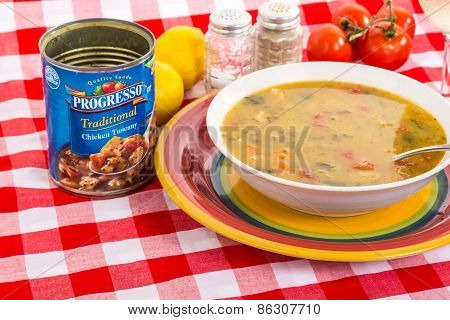 Traditional Chicken Tuscany Soup