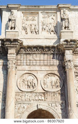 Rome, Italy - January 21, 2010: Arch Of Constantine