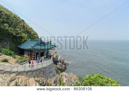 Sokcho, Korea - June 28, 2011: Hongryeonam At Naksansa