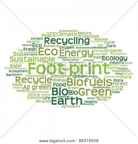 Vector concept or conceptual abstract green ecology and conserva