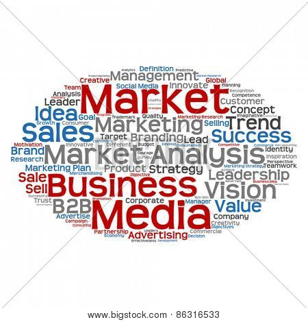 Vector concept or conceptual abstract business success word clou