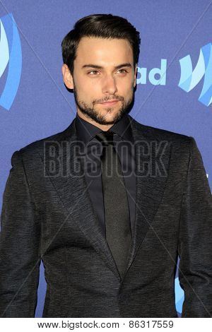 LOS ANGELES - MAR 21:  Jack Falahee at the 26th Annual GLAAD Media Awards at the Beverly Hilton Hotel on March 21, 2015 in Beverly Hills, CA