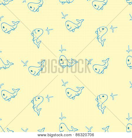 The Pattern Of Whales Beige