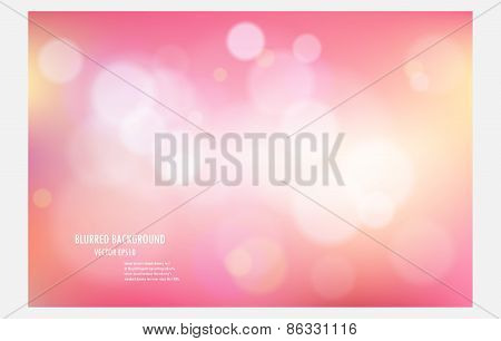 Pink Abstract Blurred Tone Light Background.