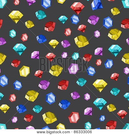 Colored diamonds texture. Vector illustration.
