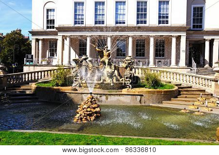 Neptune fountain, Cheltenham.