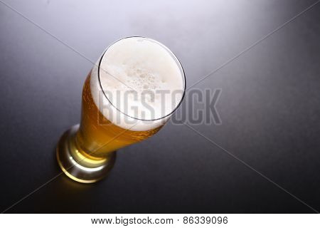 Tall Glass Of Light Beer