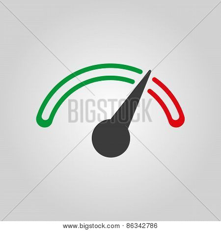 The Tachometer, Speedometer And Indicator Icon