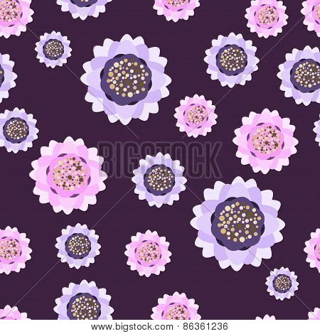 Flower Seamless Pattern Water Lily