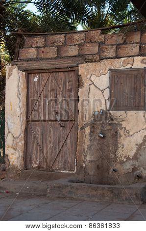 Old House With Wooden Door, Saudi Arabia
