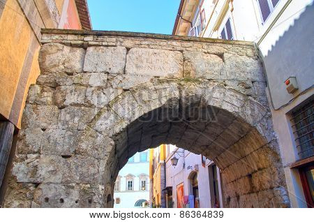 Arch of Drusus. Spoleto. Umbria. Italy.