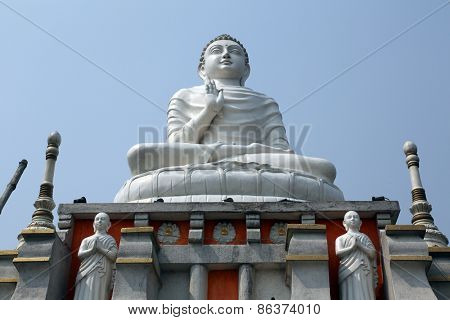 HOWRAH, INDIA - FEBRUARY 14: Buddhist temple in Howrah, West Bengal, India on February 14, 2014 