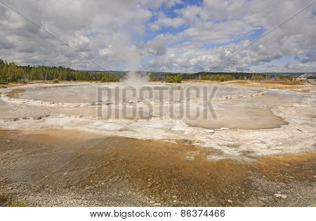 Geyser Cone After An Eruption