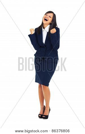 Excited Businesswoman