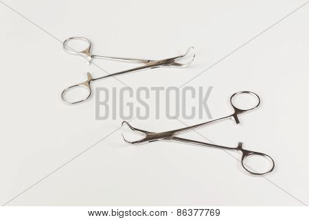 Medical Instruments Isolated On A White Background