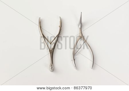 Medical Instruments Isolated On A White Background