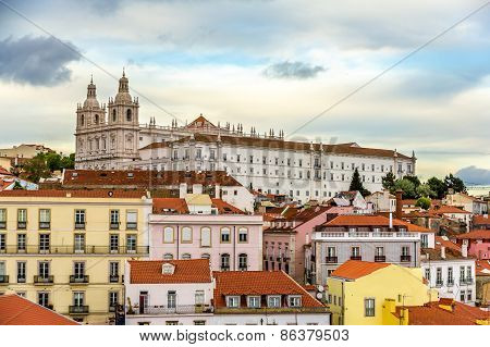View Of The Monastery Of Sao Vicente De Fora In Lisbon