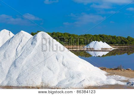 Mallorca Ses Salines Es Trenc Estrenc saltworks in Balearic Islands Spain