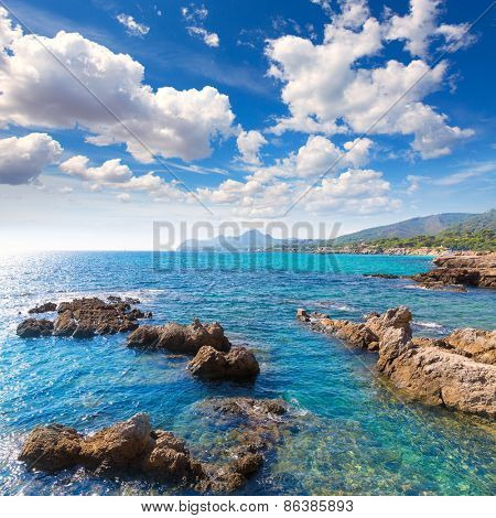 Majorca Cala Ratjada beach Rajada in Capdepera Mallorca