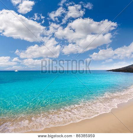 Majorca Cala Mesquida beach in Mallorca Balearic Islands of Spain