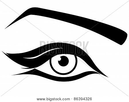 Eye Silhouette Close-up