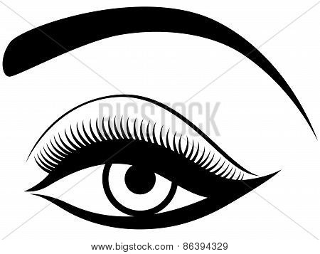 Eye With Fluffy Eyelid