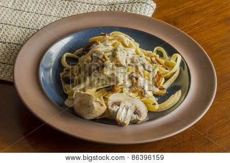 Mushroom Fetuccine Alfredo