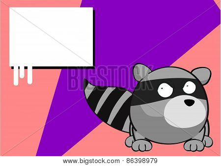 angry raccoon cartoon background