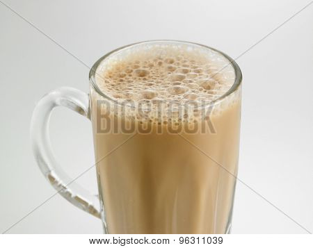 Tea with milk or Teh Tarik in Malaysia