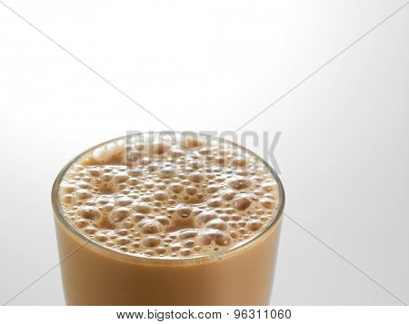 Big glass Tea with milk or Teh Tarik in Malaysia