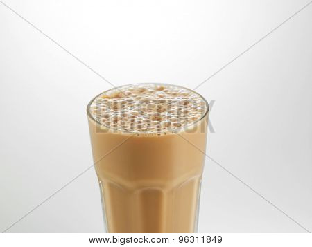 Big glass Tea with milk or Teh Tarik in Malaysia