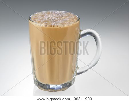 Tea with milk or Teh Tarik in Malaysia