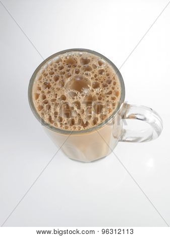 Tea with milk or Teh Tarik in Malaysia