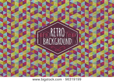 Trendy retro background.