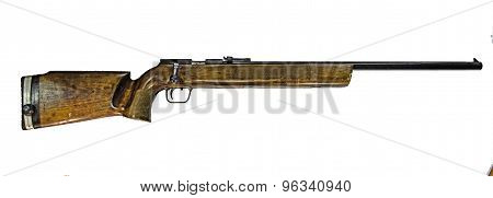 Old German carabin Mauser 98-K separated on white background