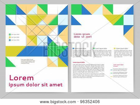 Abstract Colored Brochure