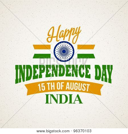Creative Indian Independence Day concept. Vector illustration