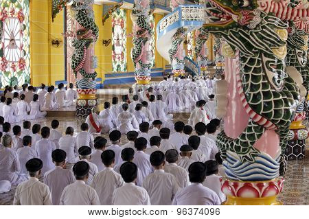 Caodai Temple In Vietnam