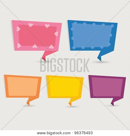 Set of Styled tag vector