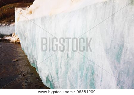 melting spring ice, Taimyr, Russia
