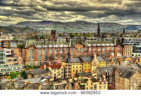 View Of Edinburgh College Of Art In Scotland