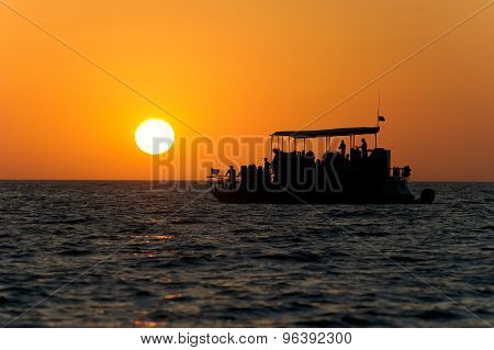 Ferry Boat Sunset