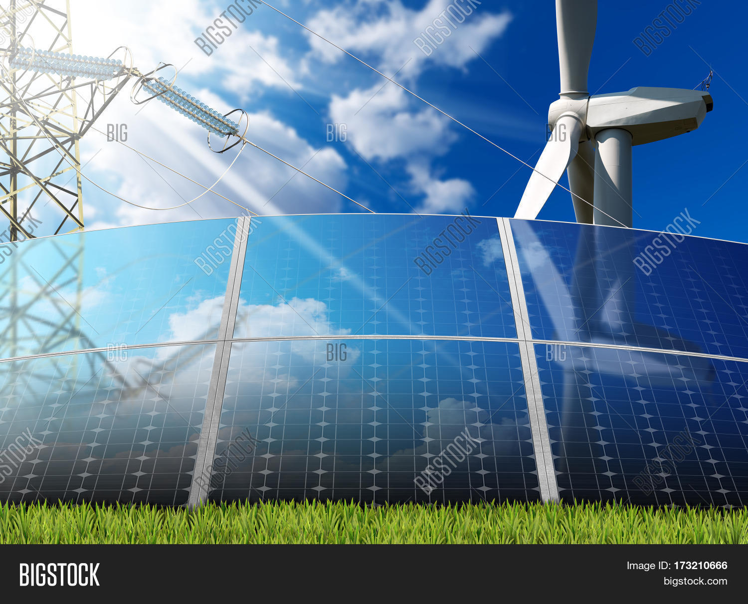 Group Solar Graphics Group Solar Panels Image & Photo (Free Trial) | Bigstock