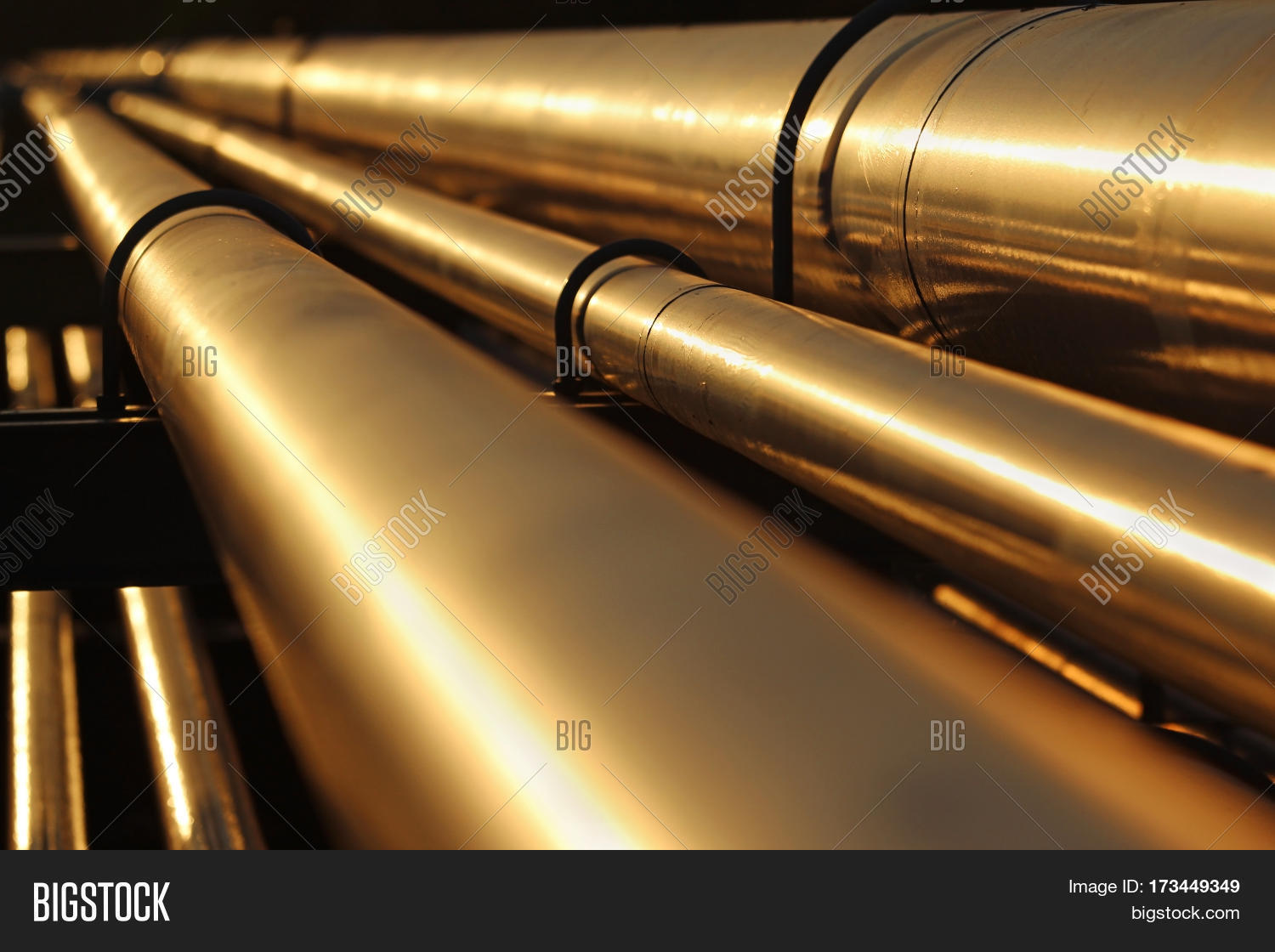 Golden Steel Pipe Line Image Photo Free Trial Bigstock golden-steel-pipe-line-image-photo-free-trial-bigstock