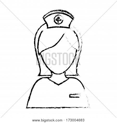 Nurse medical profession icon vector illustration graphic design
