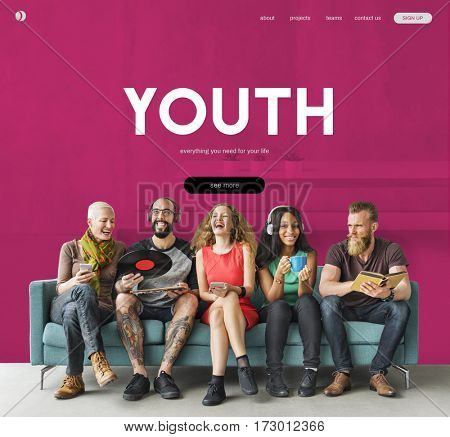 Hipster Freedom Youth Teenager Graphic Word