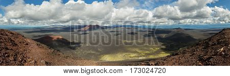Cinder cone of the North Breakthrough Great Tolbachik Fissure Eruption 1975