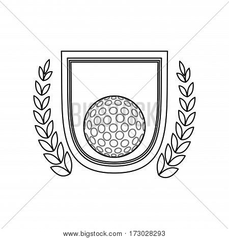 Golf game sport icon vector illustration graphic design